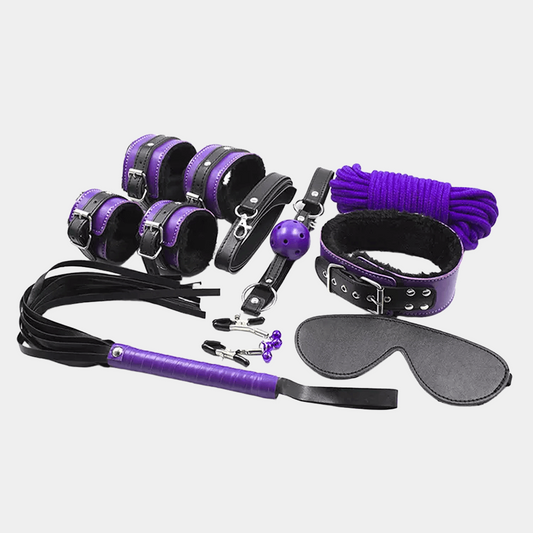 Orchid Ethical Leather Restraint Set at Tickle & Twist