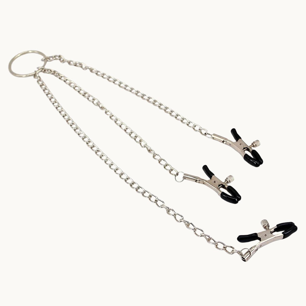 Adjustable Pinch Nipple Clamps w/ Clit Clamp