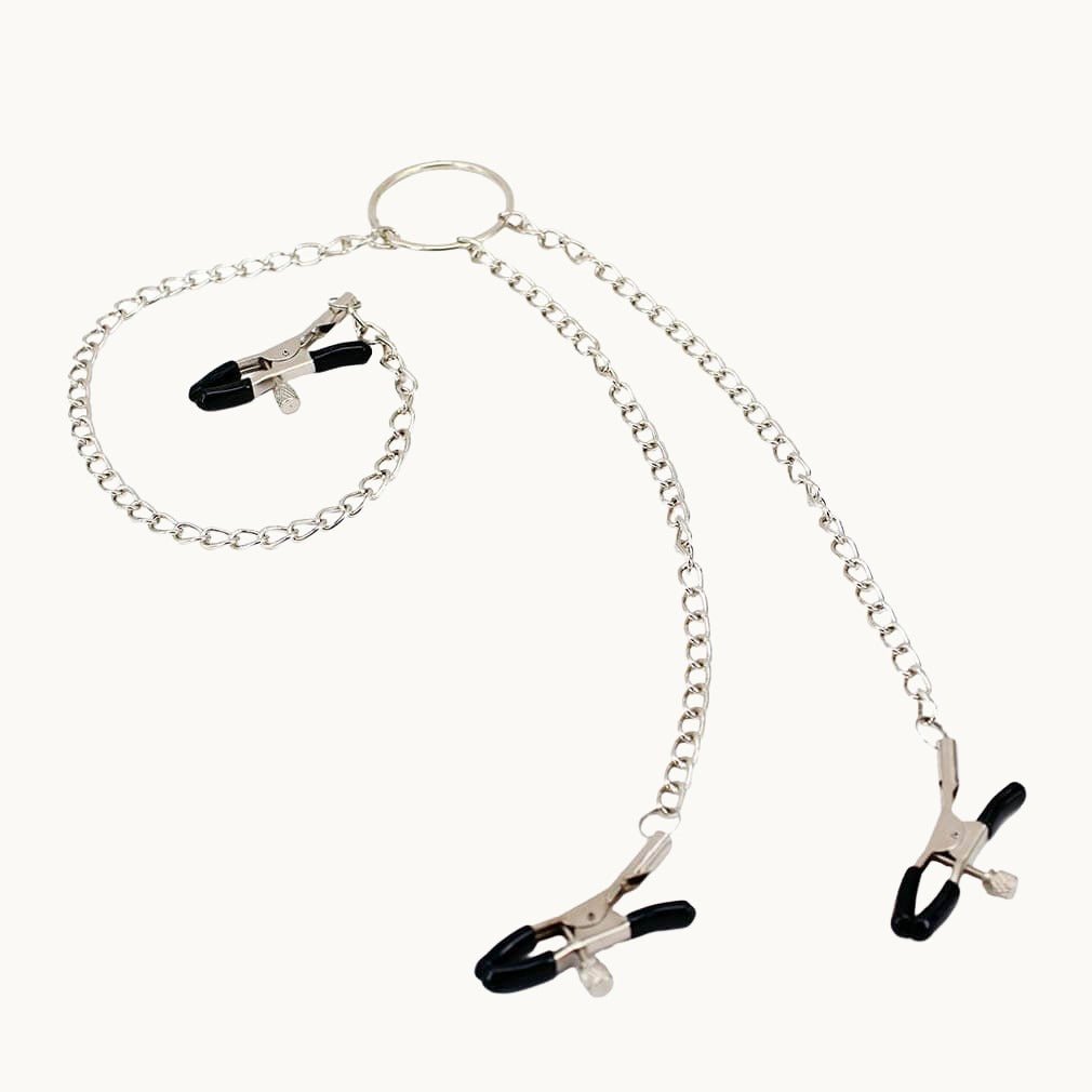 Adjustable Pinch Nipple Clamps w/ Clit Clamp