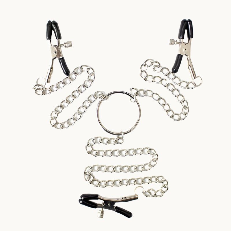 Adjustable Pinch Nipple Clamps w/ Clit Clamp