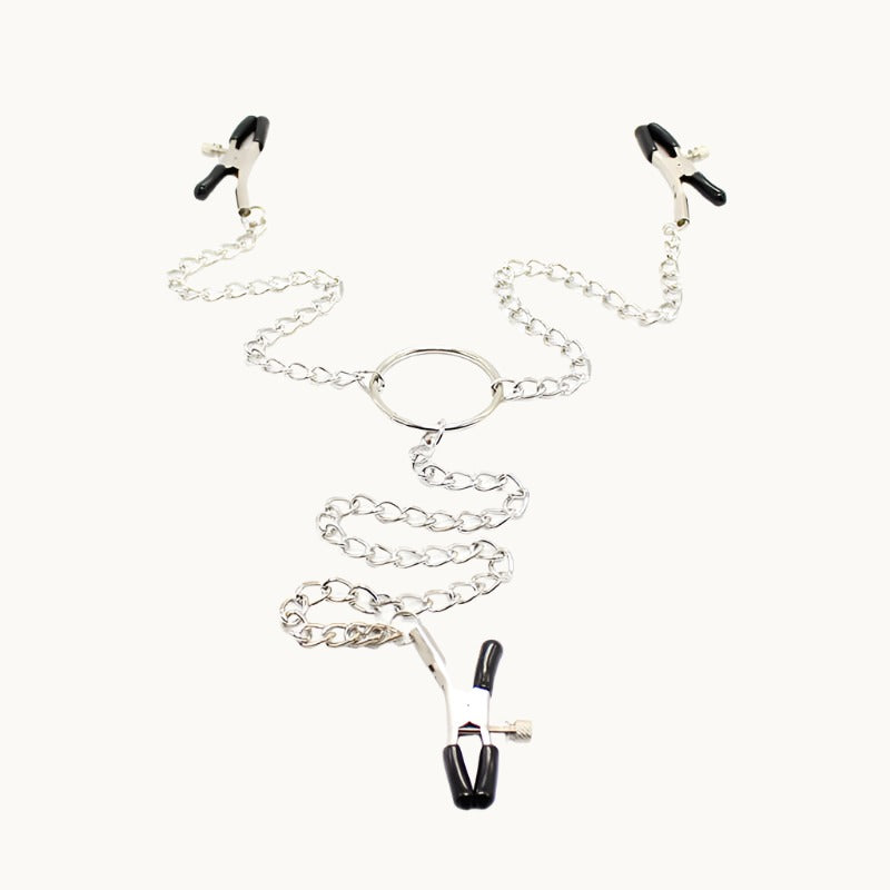 Adjustable Pinch Nipple Clamps w/ Clit Clamp