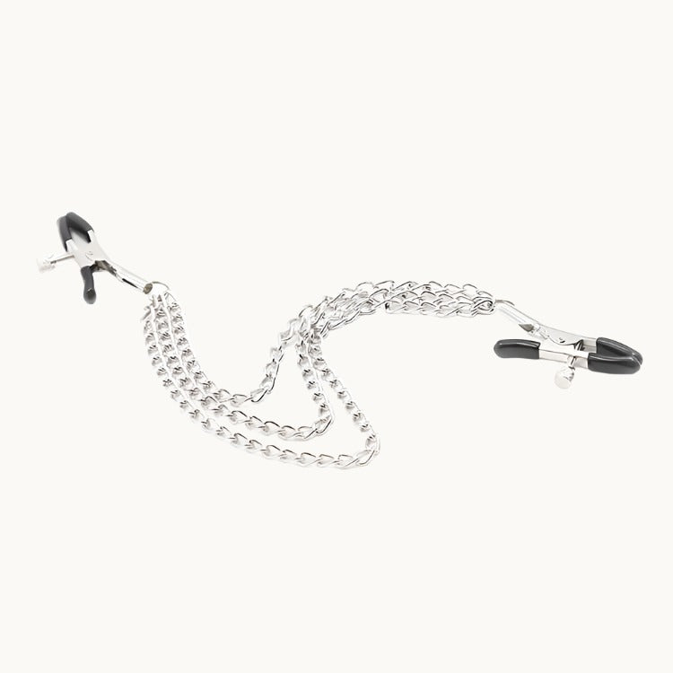 Glamorous Adjustable Pinch Nipple Clamps w/ 3 Chains