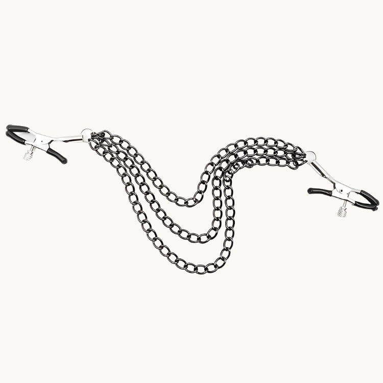 Glamorous Adjustable Pinch Nipple Clamps w/ 3 Chains