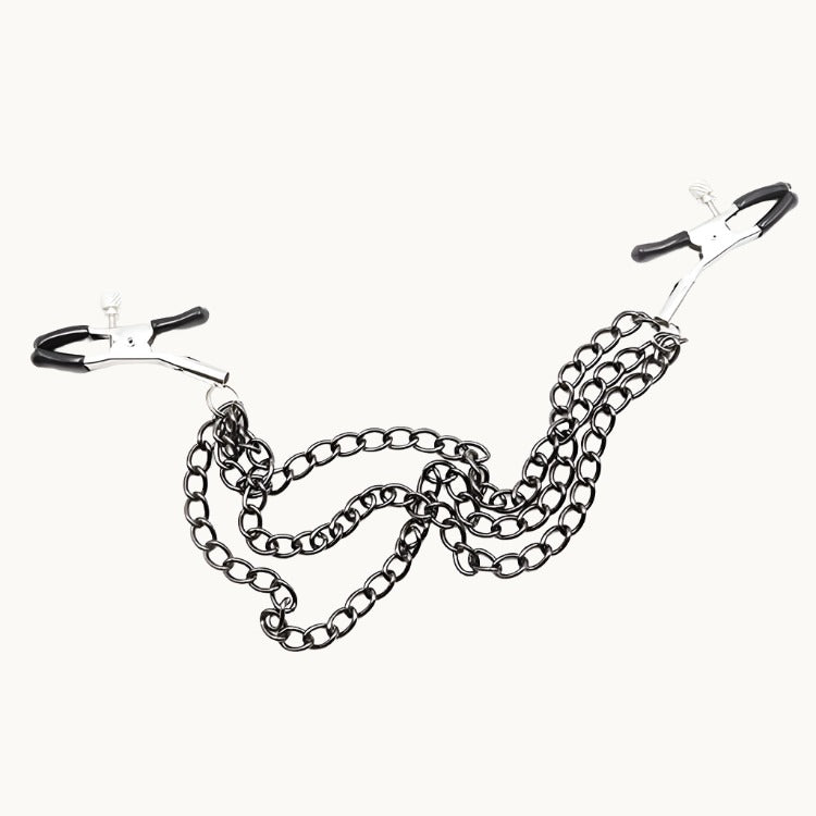 Glamorous Adjustable Pinch Nipple Clamps w/ 3 Chains