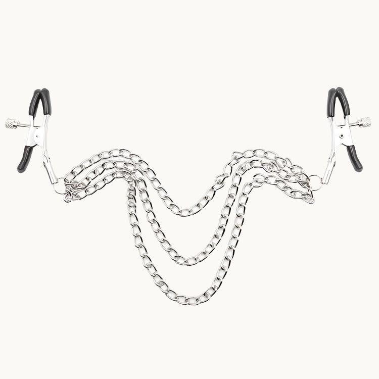 Glamorous Adjustable Pinch Nipple Clamps w/ 3 Chains