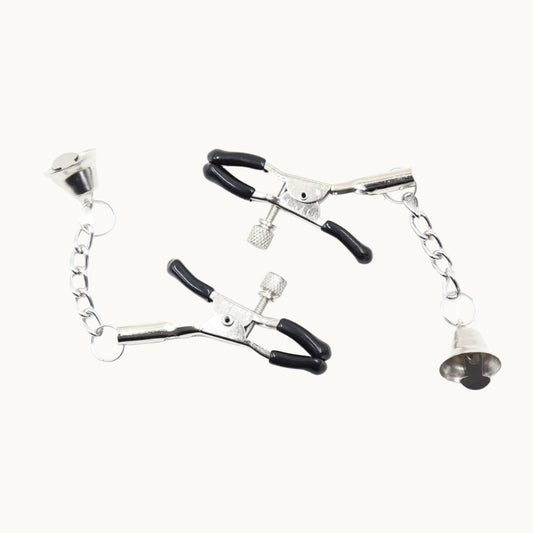 Adjustable Pinch Nipple Clamps w/ Bell
