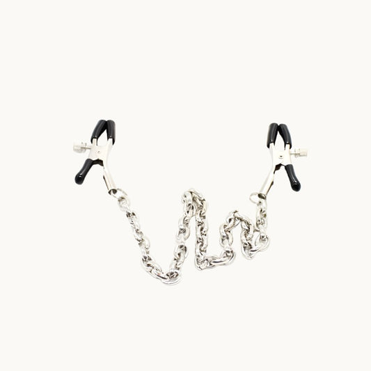 Adjustable Pinch Nipple Clamps w/ Chain