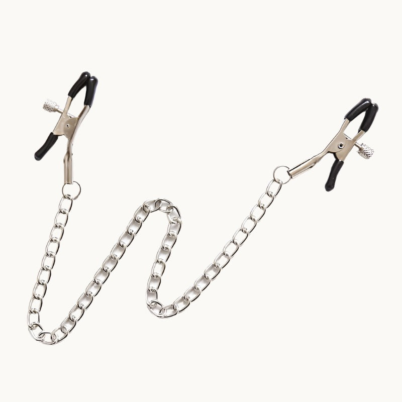 Adjustable Pinch Nipple Clamps w/ Chain
