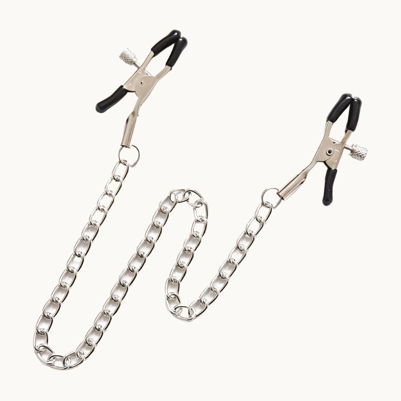Adjustable Pinch Nipple Clamps w/ Chain