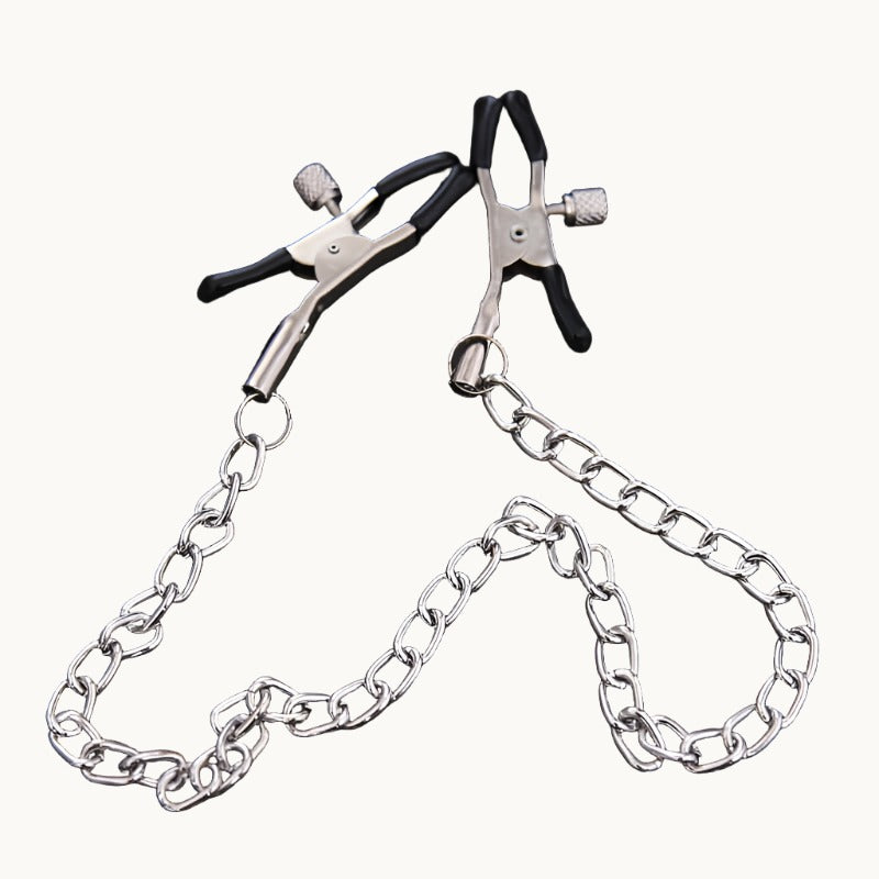 Adjustable Pinch Nipple Clamps w/ Chain