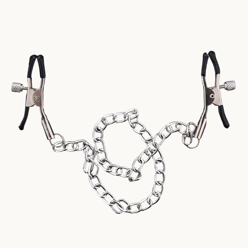 Adjustable Pinch Nipple Clamps w/ Chain
