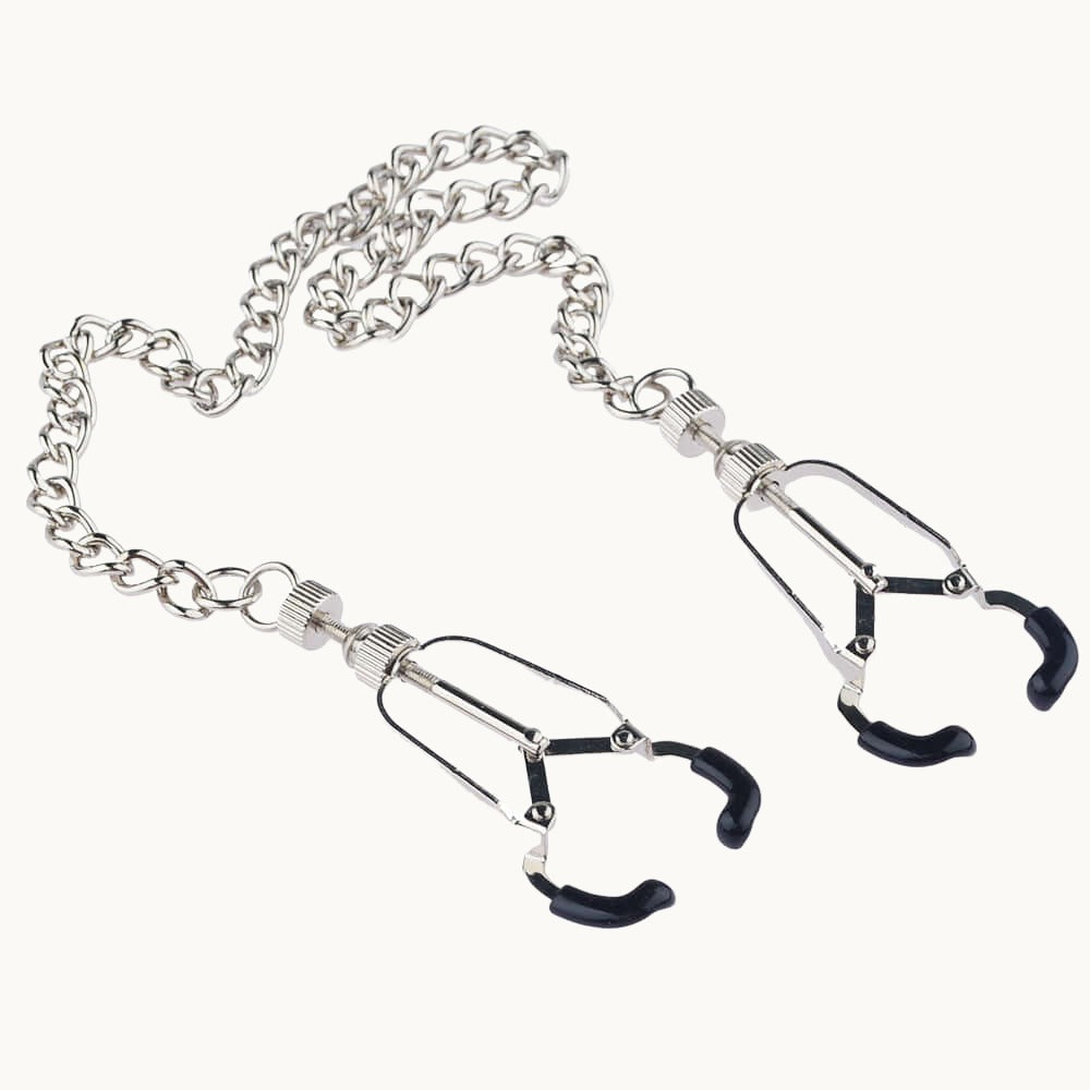 Black Calliper Nipple Clamps w/ Chain