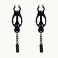 Black Cantilever Nipple Clamps w/ Bar Weight