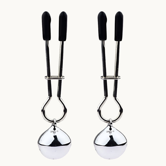 Pinch Clip Nipple Clamps w/ Ball Weight