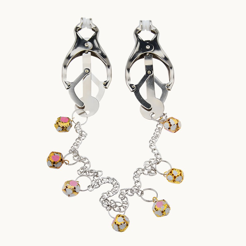 Glamorous Cantilever Nipple Clamps w/ Decorative Weighted Chain