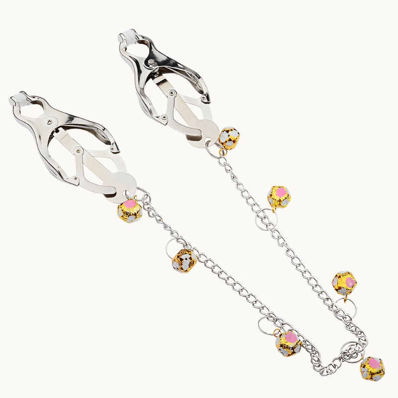 Glamorous Cantilever Nipple Clamps w/ Decorative Weighted Chain