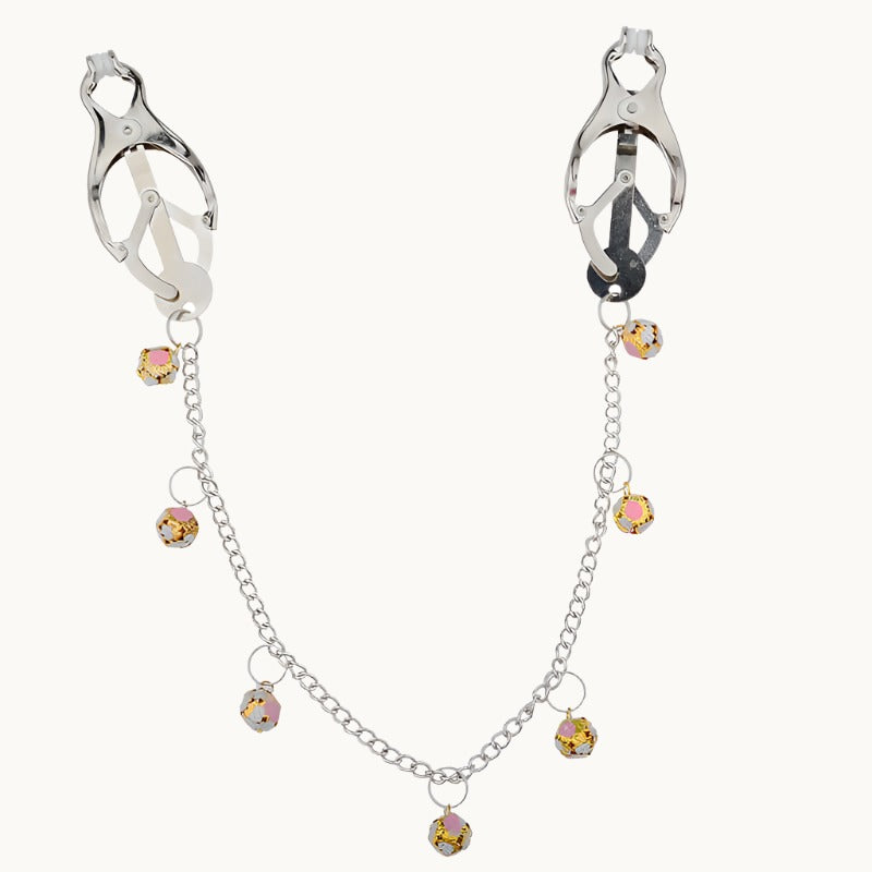 Glamorous Cantilever Nipple Clamps w/ Decorative Weighted Chain