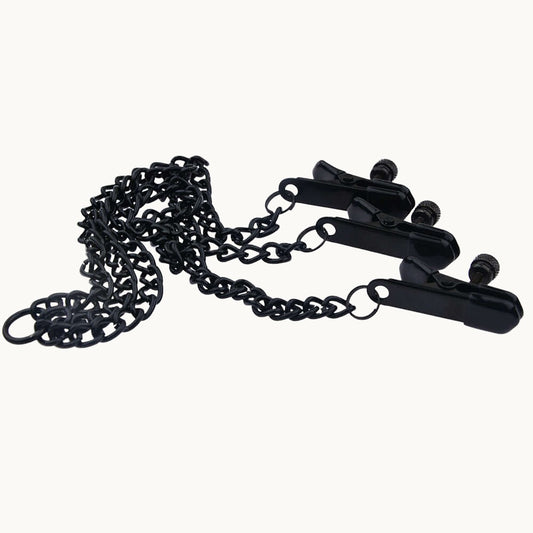 Hard Adjustable Nipple Clamps w/ Clit Clamp