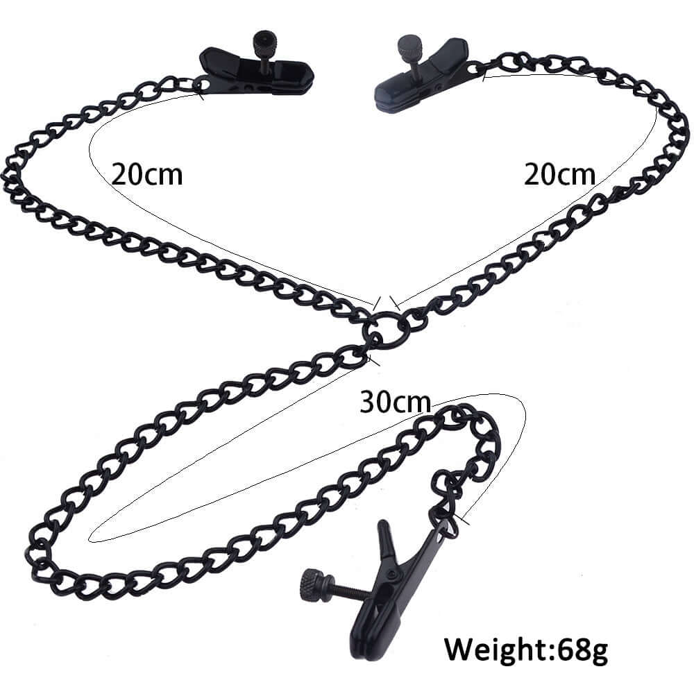 Hard Adjustable Nipple Clamps w/ Clit Clamp