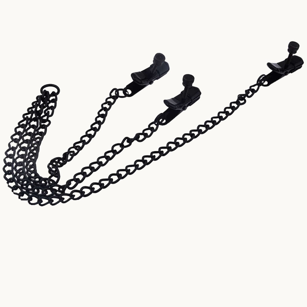 Hard Adjustable Nipple Clamps w/ Clit Clamp