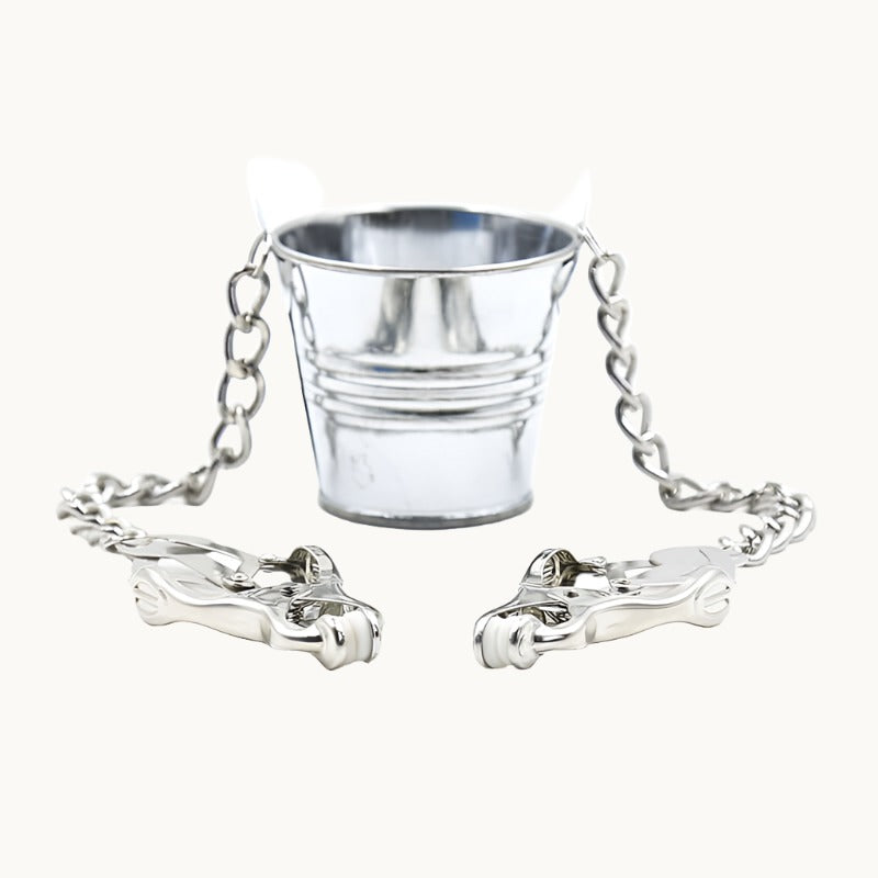 Cantilever Nipple Clamps w/ Single Bucket Weight