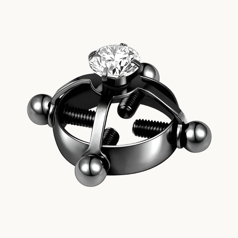 Diamonte Extreme Nipple Clamp Black