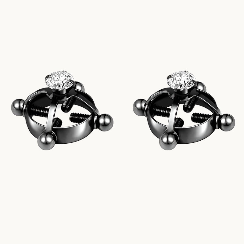 Diamonte Extreme Nipple Clamp Black
