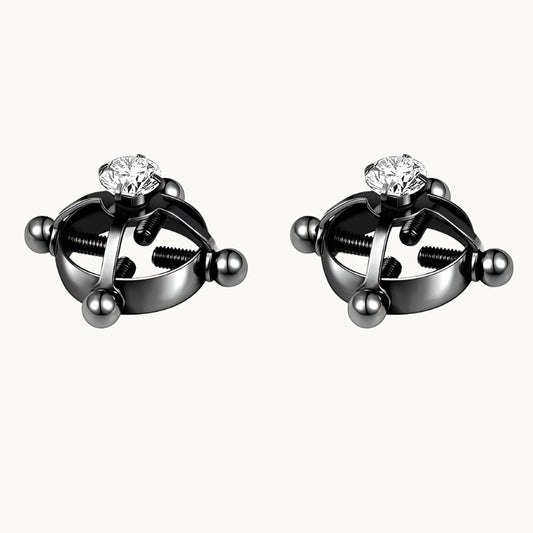 Diamonte Extreme Nipple Clamp Black