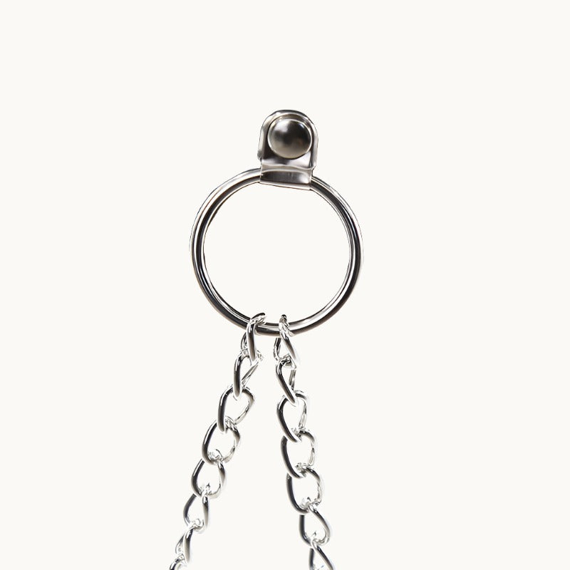 Adjustable Pinch Nipple Clamps w/ Leather Collar and Lock