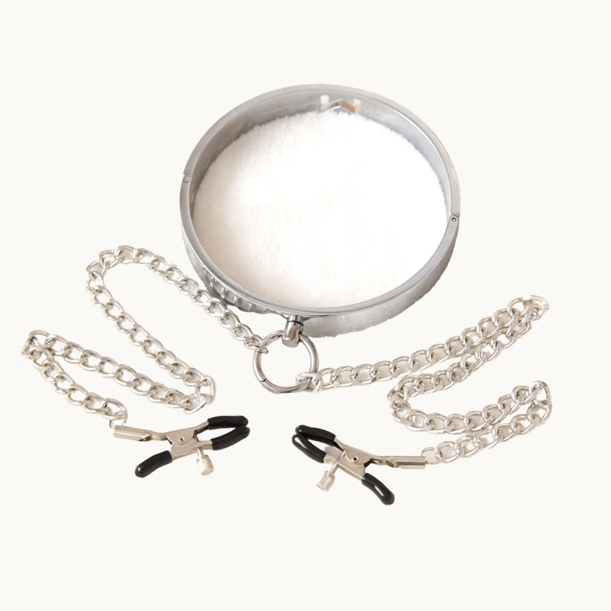 Adjustable Pinch Nipple Clamps w/ Metal Choker