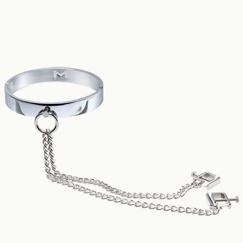 Adjustable 'D' Shaped Nipple Clamp w/ Heavy Duty Metal Collar