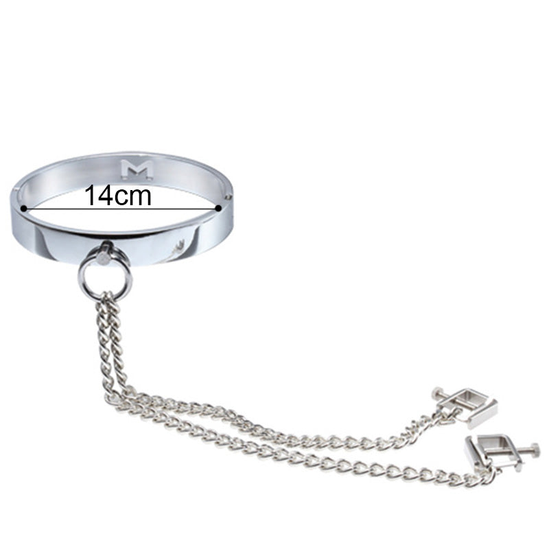 Adjustable 'D' Shaped Nipple Clamp w/ Heavy Duty Metal Collar