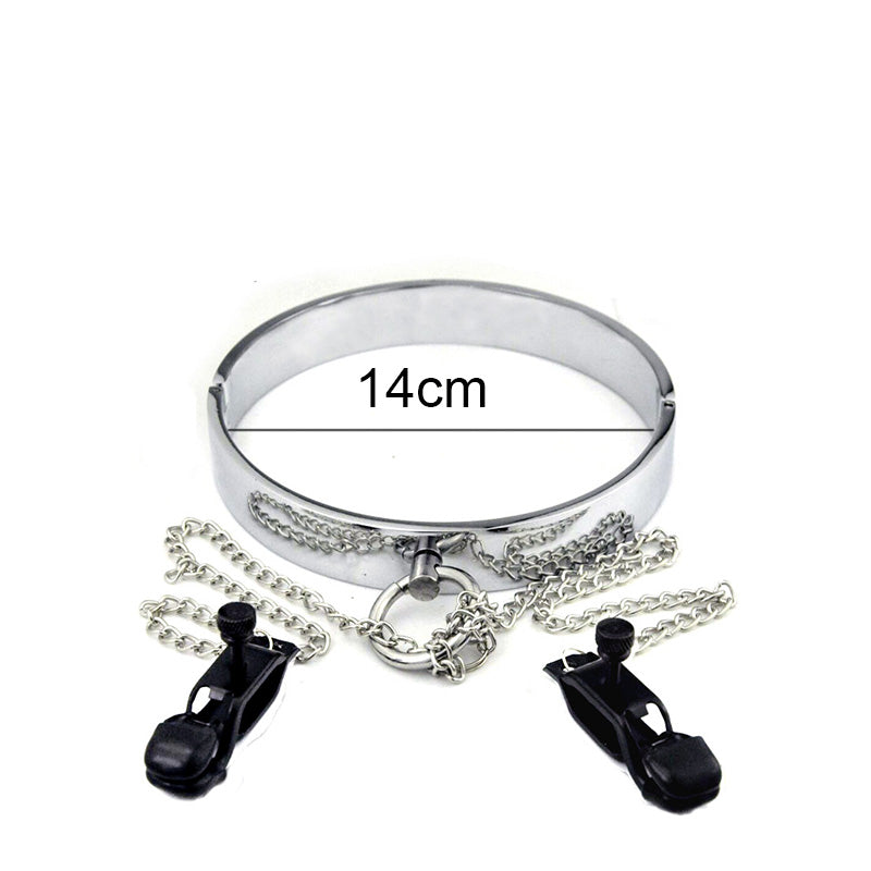 Hard Adjustable Nipple Clamp w/ Heavy Duty Metal Collar
