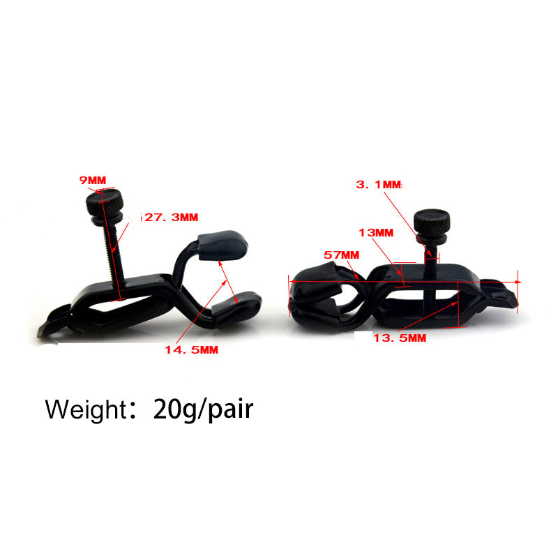 Hard Adjustable Nipple Clamp w/ Heavy Duty Metal Collar