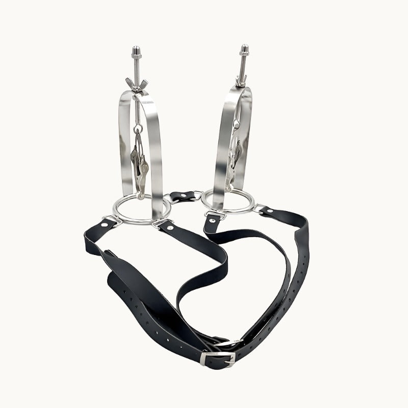 Wearable Japanese Nipple Clamp Tower w/ Strap