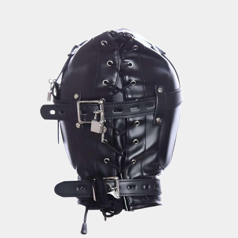 Heavy Duty Bondage Hood - With Lock at Tickle & Twist