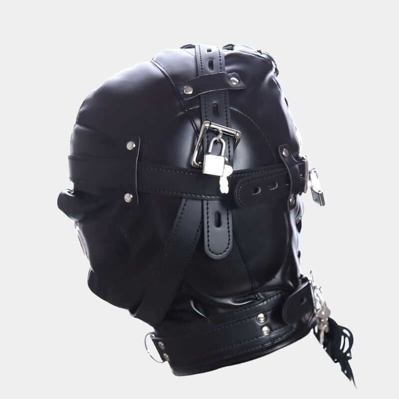 Heavy Duty Bondage Hood - With Lock at Tickle & Twist