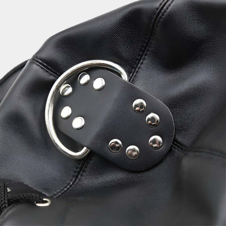 Hardcore Bondage Hood - With Zipper mouth at Tickle & Twist