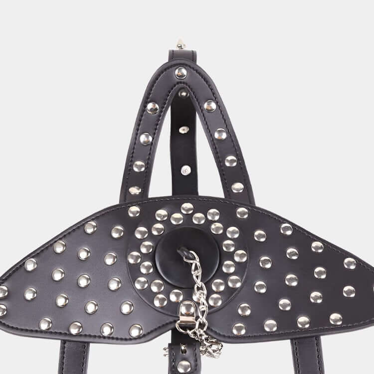 Vegan Leather Slave Bondage Plug Muzzle at Tickle & Twist