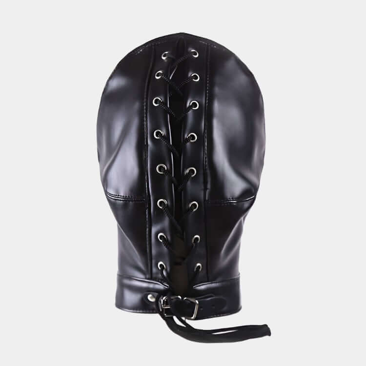 Full Face Synthetic Leather Hood at Tickle & Twist