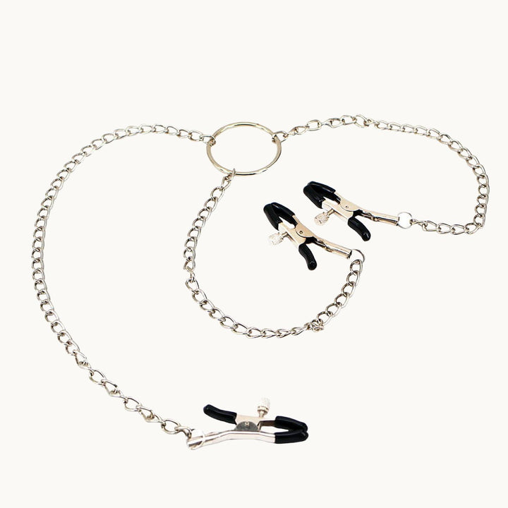 PINCH NIPPLE CLAMPS -BLACK main image 1