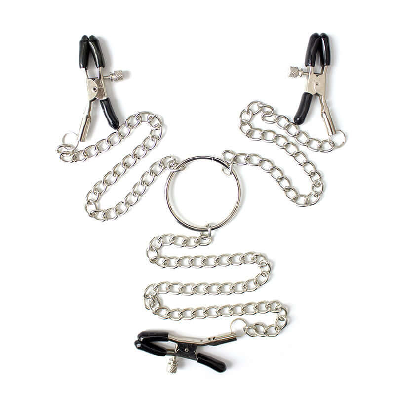 Adjustable Pinch Nipple Clamps w/ Clit Clamp