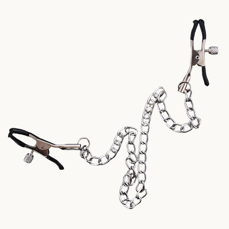 Adjustable Pinch Nipple Clamps w/ Chain