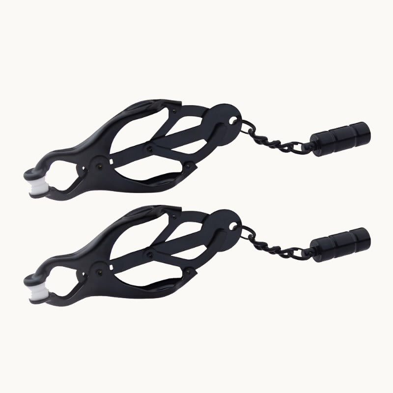 Black Cantilever Nipple Clamps W Bar Weight Uk